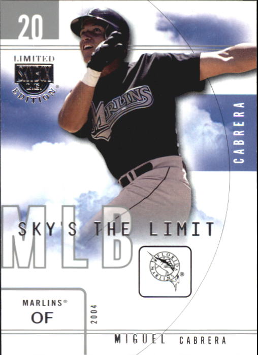 2004 SkyBox LE Sky's the Limit #3 Miguel Cabrera
