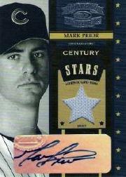 2004 Throwback Threads Century Stars Signature Material Prime #31 Mark Prior Jsy