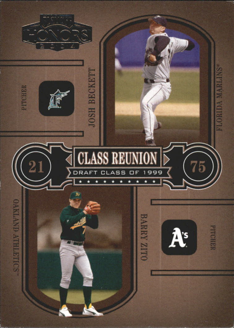 2004 Playoff Honors Class Reunion #12 J.Beckett/B.Zito/1999