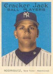 2004 Topps Cracker Jack Mini Blue #NNO Alex Rodriguez Yanks
