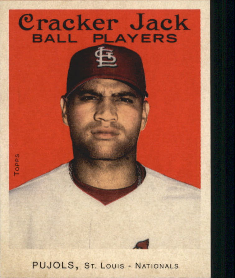 2004 Topps Cracker Jack Mini Stickers #3A Albert Pujols Portrait