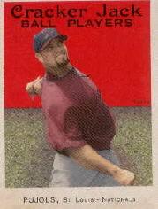 2004 Topps Cracker Jack Mini Stickers #3B Albert Pujols Swinging SP