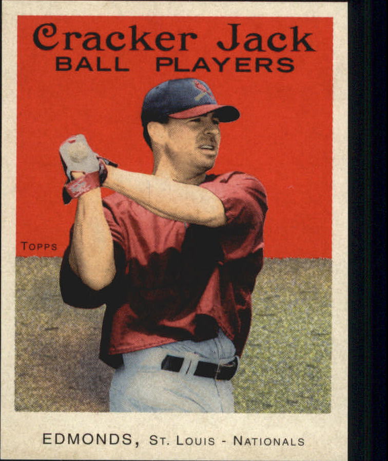 2004 Topps Cracker Jack Mini Stickers #14 Jim Edmonds
