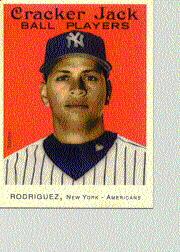 2004 Topps Cracker Jack Mini Stickers #17 Alex Rodriguez Yanks SP