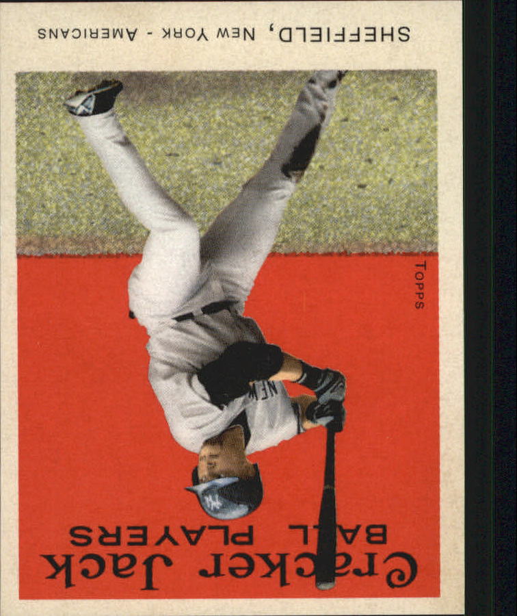 2004 Topps Cracker Jack Mini Stickers #95A Gary Sheffield Braves