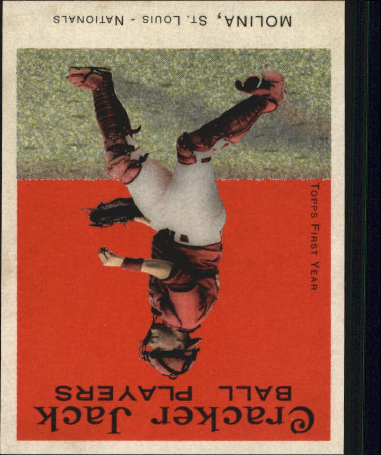 2004 Topps Cracker Jack Mini Stickers #204 Yadier Molina front image