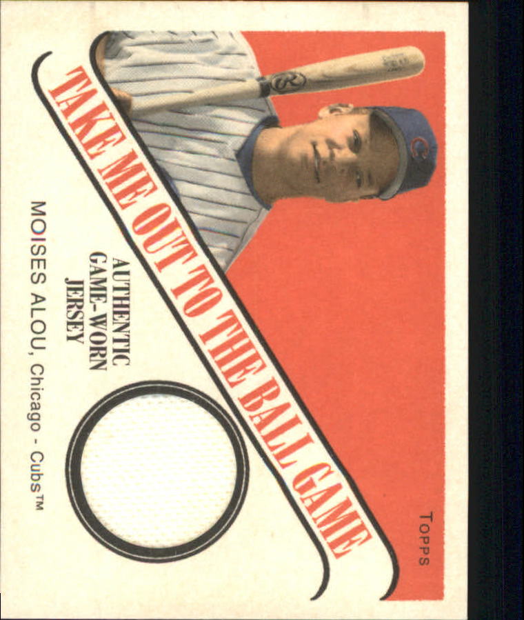 2004 Topps Cracker Jack Take Me Out to the Ballgame Relics #MA Moises Alou Jsy J