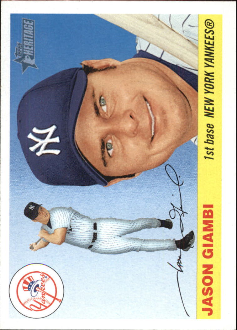 2004 Topps Heritage #10A Jason Giambi Swinging