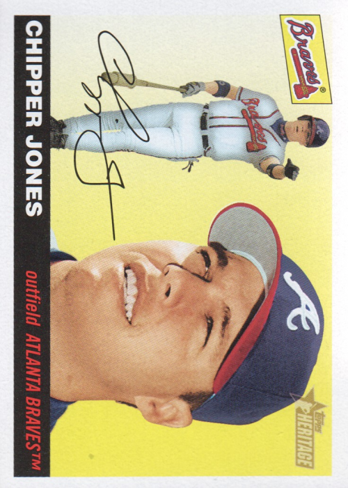 2004 Topps Heritage #40A Chipper Jones Pointing