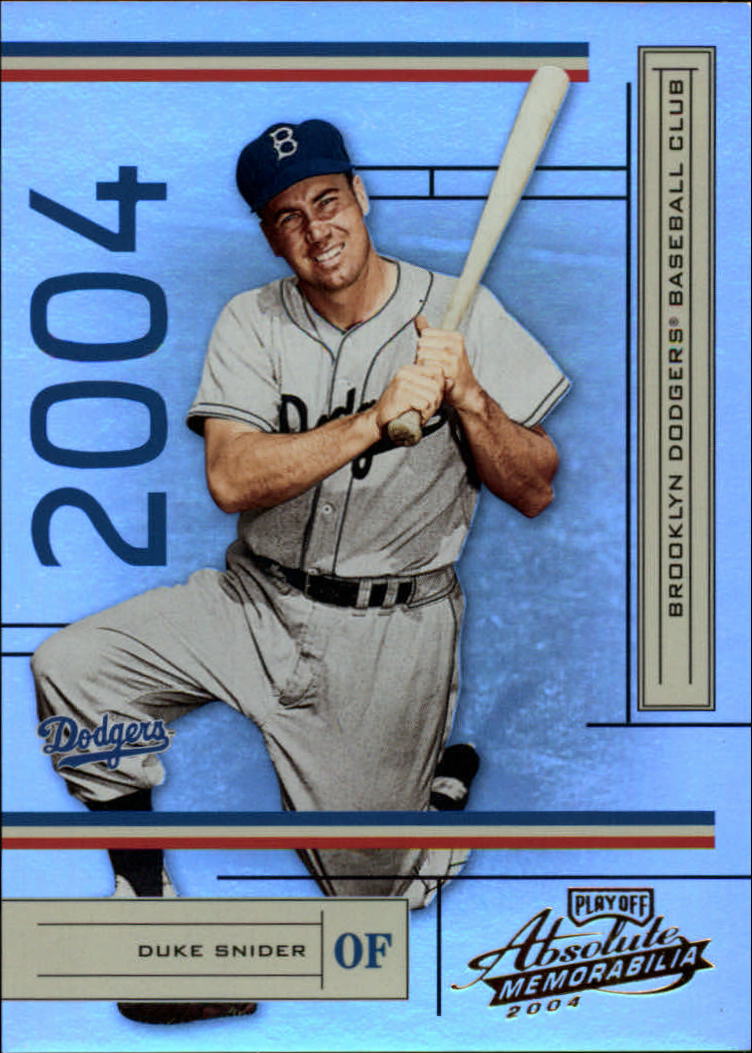 2004 Absolute Memorabilia #100 Duke Snider