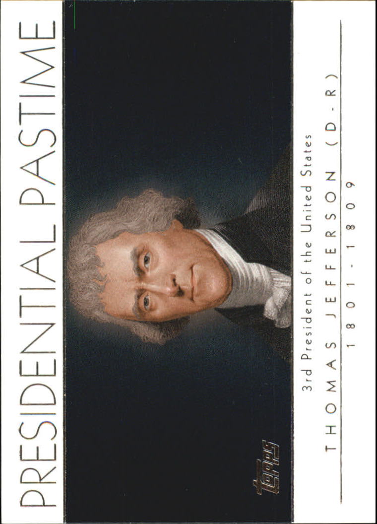 2004 Topps Presidential Pastime #PP3 Thomas Jefferson