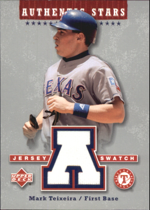2004 Upper Deck Authentic Stars Jersey #MT Mark Teixeira