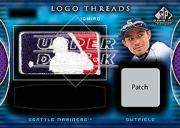 2004 SP Game Used Patch Logo Threads Autograph Dual #IS Ichiro Suzuki