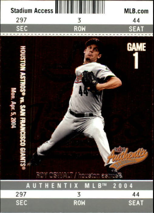 2004 Fleer Authentix #54 Roy Oswalt