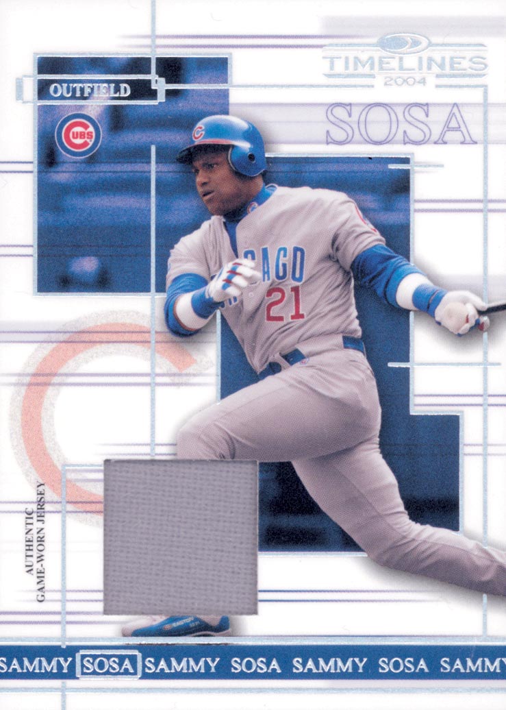 2004 Donruss Timelines Material #43 Sammy Sosa Jsy