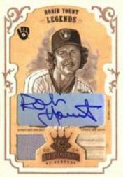 2004 Diamond Kings DK Combos Framed Bronze Sepia #164 Robin Yount LGD Bat-Jsy/5