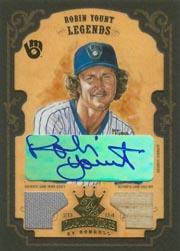 2004 Diamond Kings DK Combos Framed Gold #164 Robin Yount LGD Bat-Jsy/5