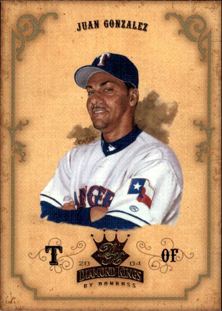 2004 Diamond Kings #80 Juan Gonzalez