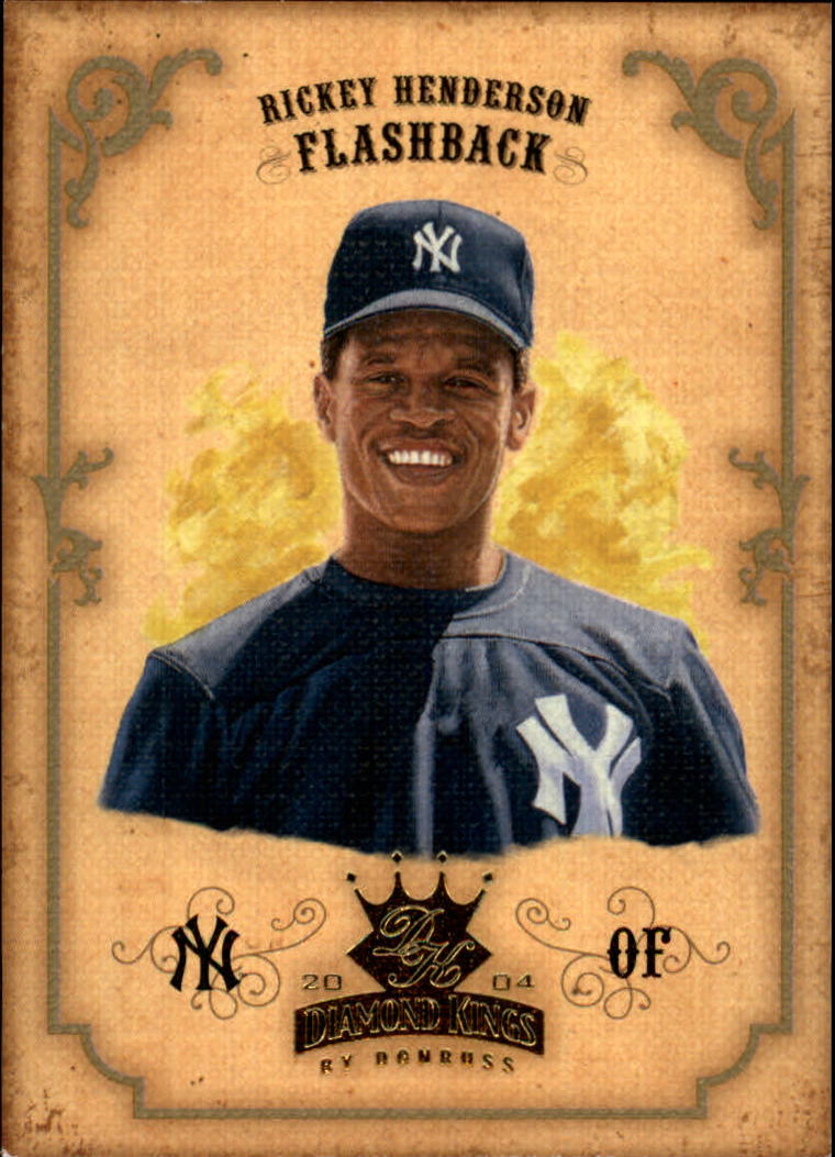 2004 Diamond Kings #153 Rickey Henderson FB