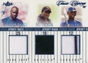 2004 Classic Clippings Jersey Rack Triple Blue #DTS Carlos Delgado/Miguel Tejada/Alfonso Soriano