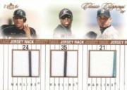 2004 Classic Clippings Jersey Rack Triple Bronze #CWB Miguel Cabrera/Dontrelle Willis/Josh Beckett