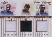 2004 Classic Clippings Jersey Rack Triple Bronze #DTS Carlos Delgado/Miguel Tejada/Alfonso Soriano