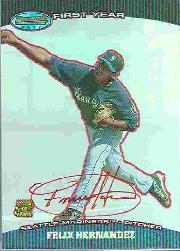 2004 Bowman's Best Red #FH Felix Hernandez FY AU