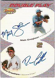 2004 Bowman's Best Double Play Autographs #CC Matt Creighton/Dave Crouthers