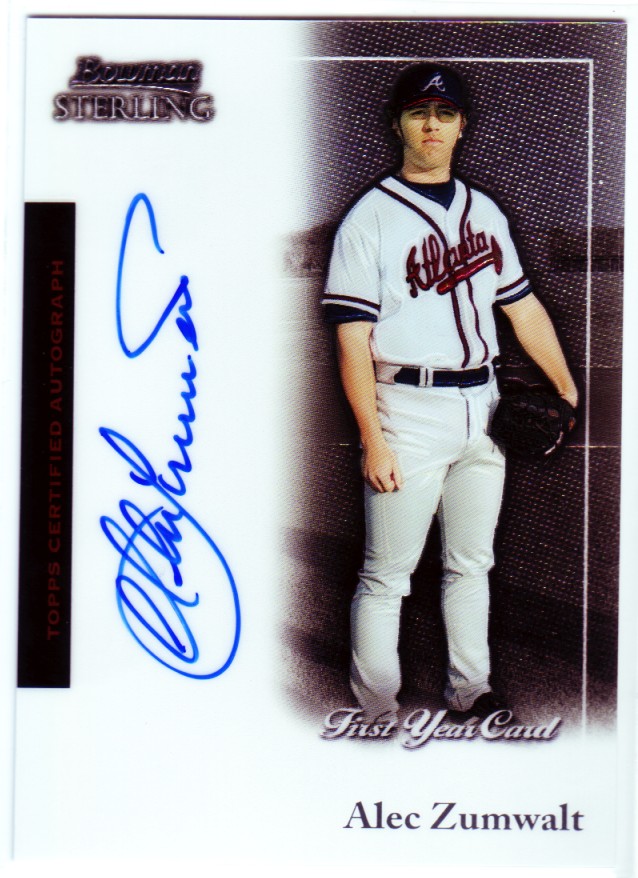 2004 Bowman Sterling #AZ Alec Zumwalt FY AU RC