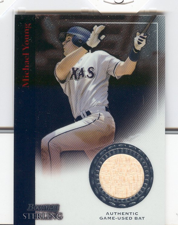 2004 Bowman Sterling #MY Michael Young Bat