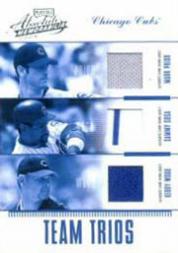 2004 Absolute Memorabilia Team Trio Material #1 Sammy Sosa/Mark Prior/Kerry Wood