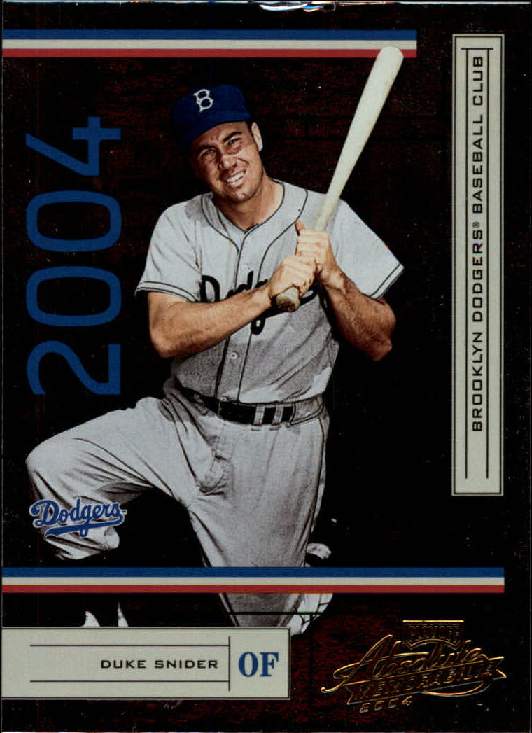 2004 Absolute Memorabilia Retail #100 Duke Snider