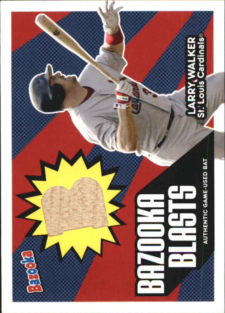 2005 Bazooka Blasts Bat Relics #LW Larry Walker E