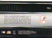 2005 Zenith Team Zenith #5 Derek Jeter back image