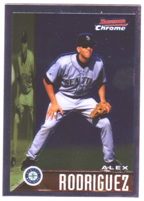 2005 Bowman Chrome A-Rod Throwback #95AR Alex Rodriguez 1995