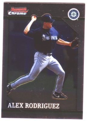 2005 Bowman Chrome A-Rod Throwback #96AR Alex Rodriguez 1996