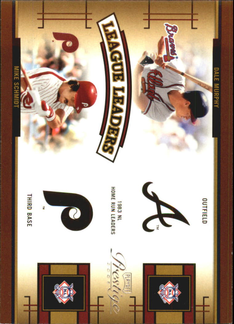 2005 Playoff Prestige League Leaders Quad #2 Murph/Schmidt/Cart/Straw