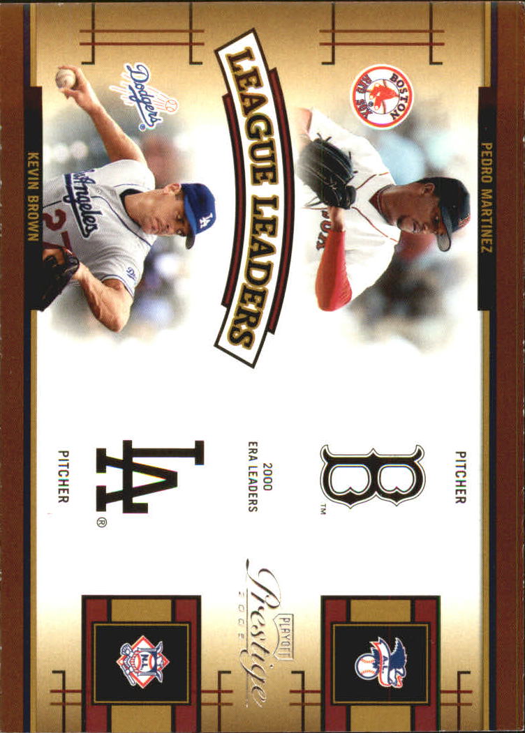 2005 Playoff Prestige League Leaders Quad #4 Pedro/K.Brown/Randy/Clem