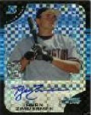 2005 Bowman Chrome Draft X-Fractors #178 Ryan Zimmerman AU