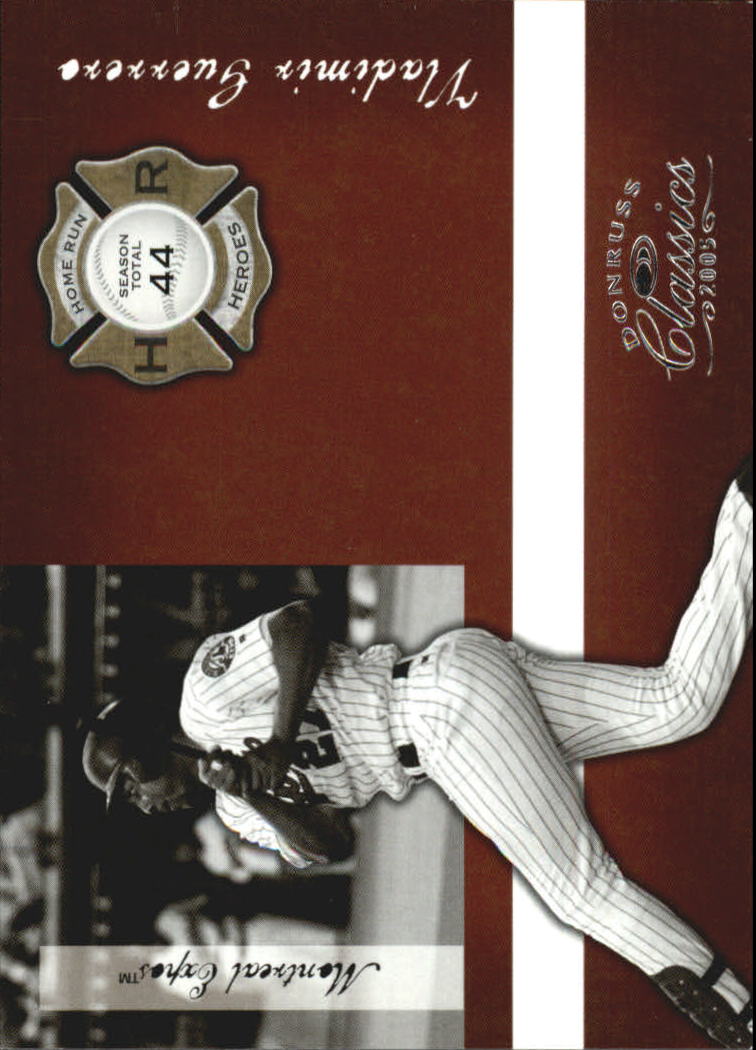 2005 Donruss Classics Home Run Heroes #27 Vladimir Guerrero