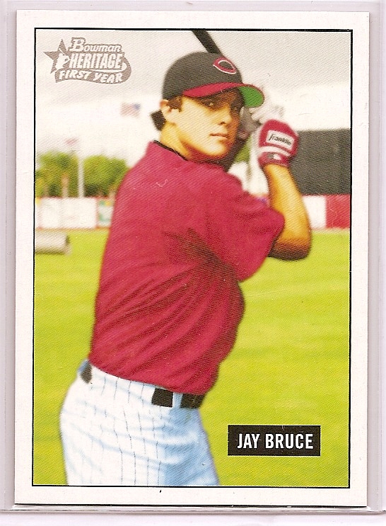 2005 Bowman Heritage Draft Pick Variation #343 Jay Bruce