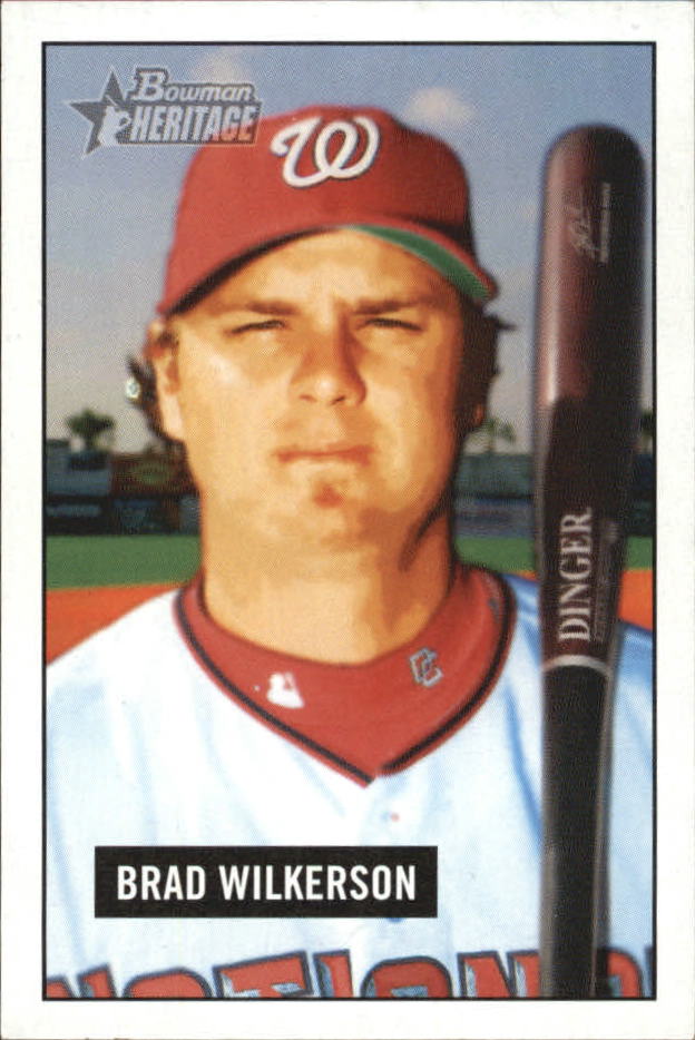 2005 Bowman Heritage Mini #18 Brad Wilkerson