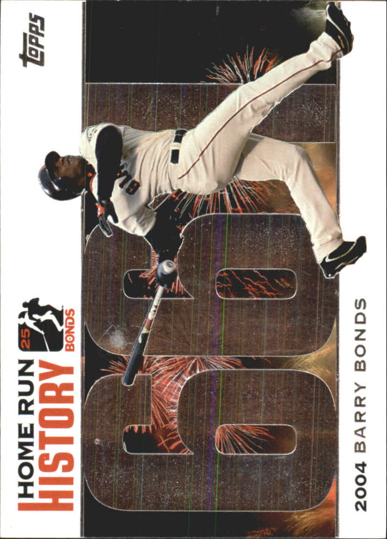 2005 Topps Barry Bonds Home Run History #661 Barry Bonds HR661 Silver