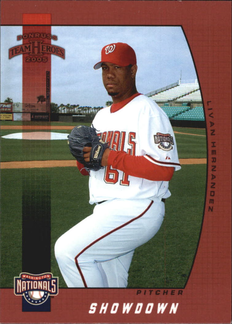 2005 Donruss Team Heroes Showdown Red #399 Livan Hernandez