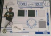 2005 Absolute Memorabilia Tools of the Trade Swatch Quad #89 M.Tejada H-J-J-J/100
