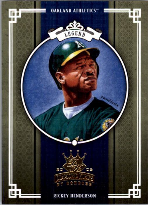 2005 Diamond Kings #295 Rickey Henderson