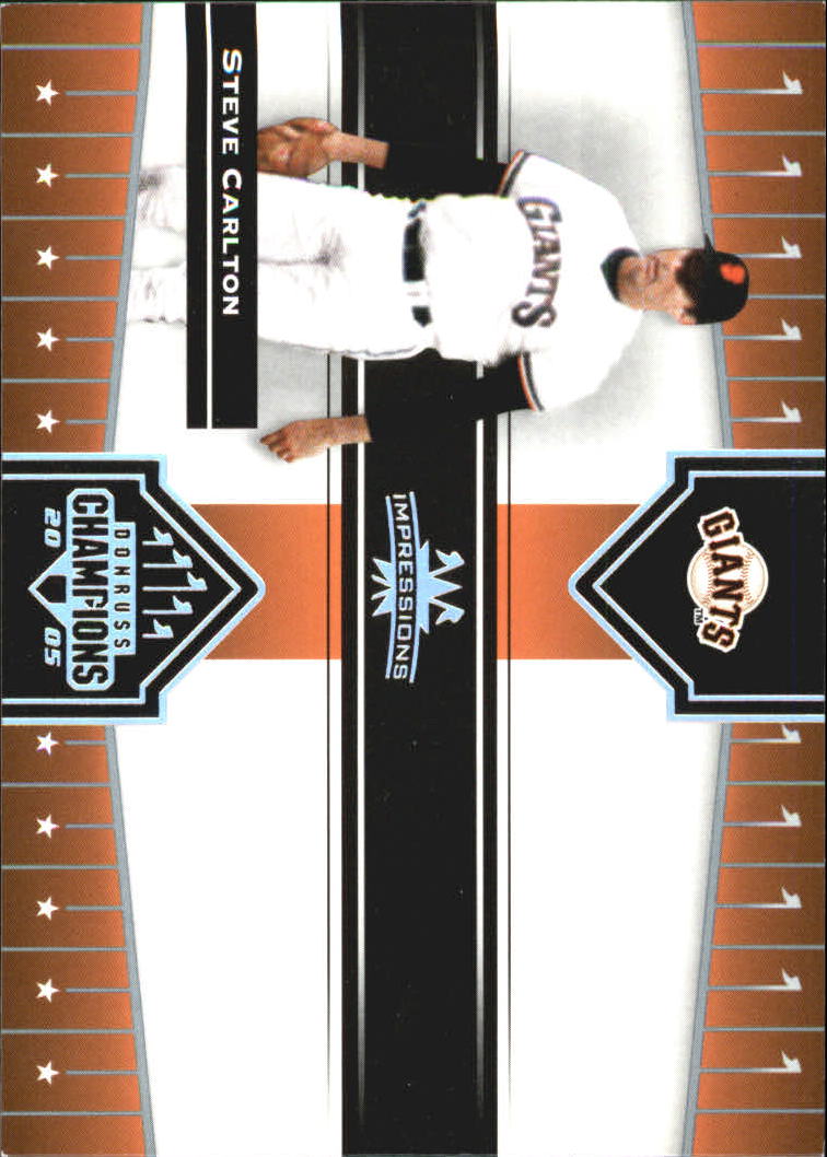 2005 Donruss Champions Impressions #441 Steve Carlton Giants