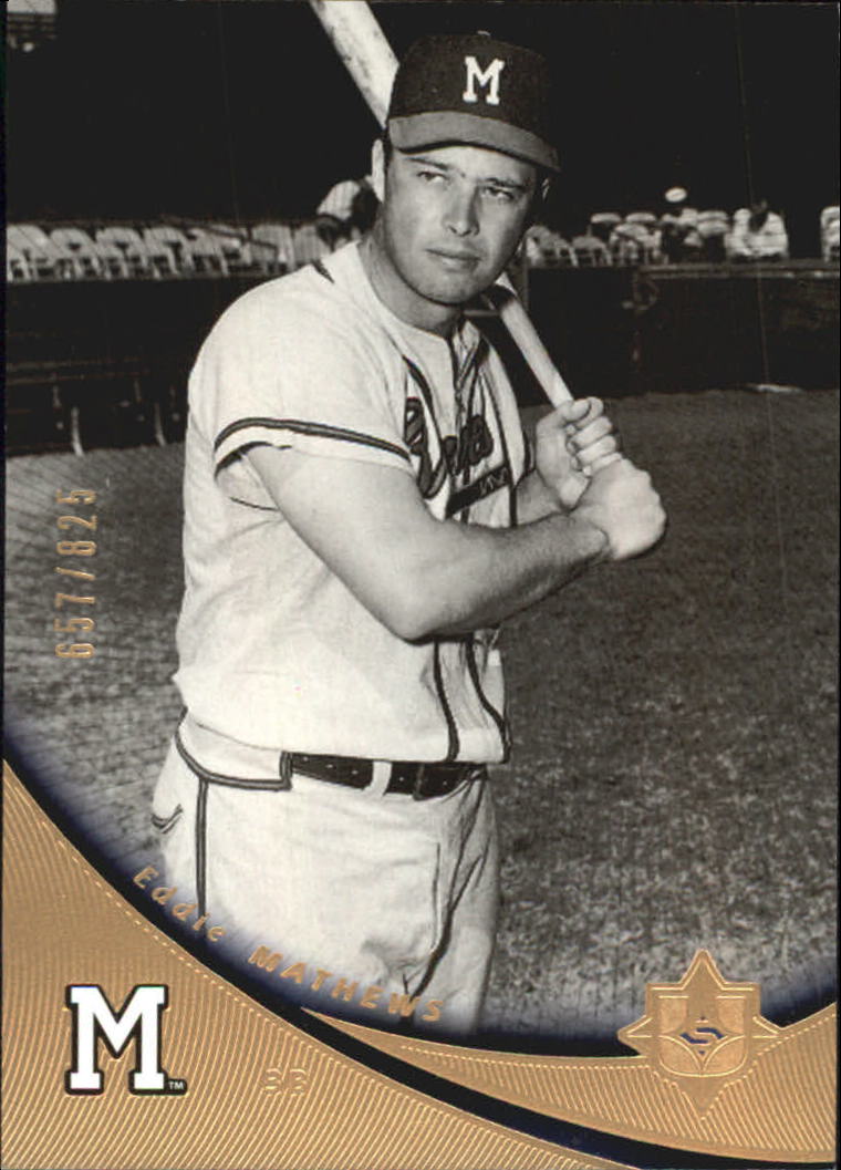 2005 Ultimate Signature #11 Eddie Mathews