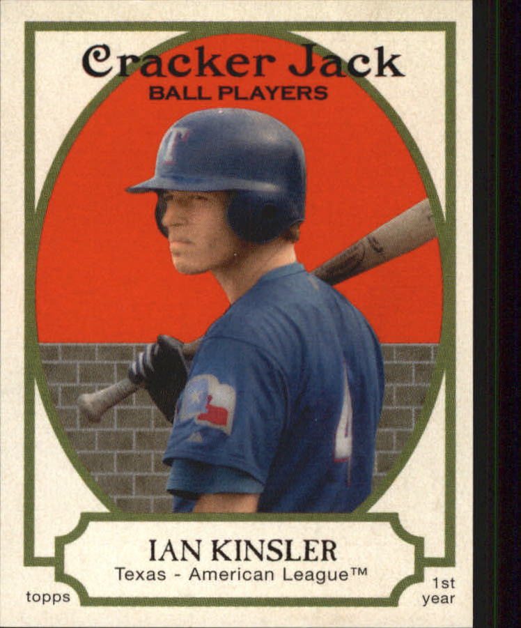 2005 Topps Cracker Jack Mini Stickers #201 Ian Kinsler SP