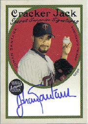 2005 Topps Cracker Jack Secret Surprise Mini Autographs #JS Johan Santana B